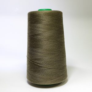 دوک پلی استر 5000 یارد رنگ خاکی تیره کدd399