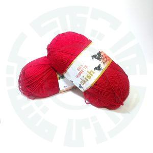 کاموا زنجیره آکیش چاینت(CHINETTE) رنگ قرمز (90گرمی)