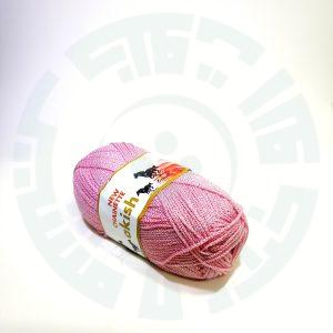 کاموا زنجیره آکیش چاینت(CHAINETTE) رنگ صورتی (90گرمی)