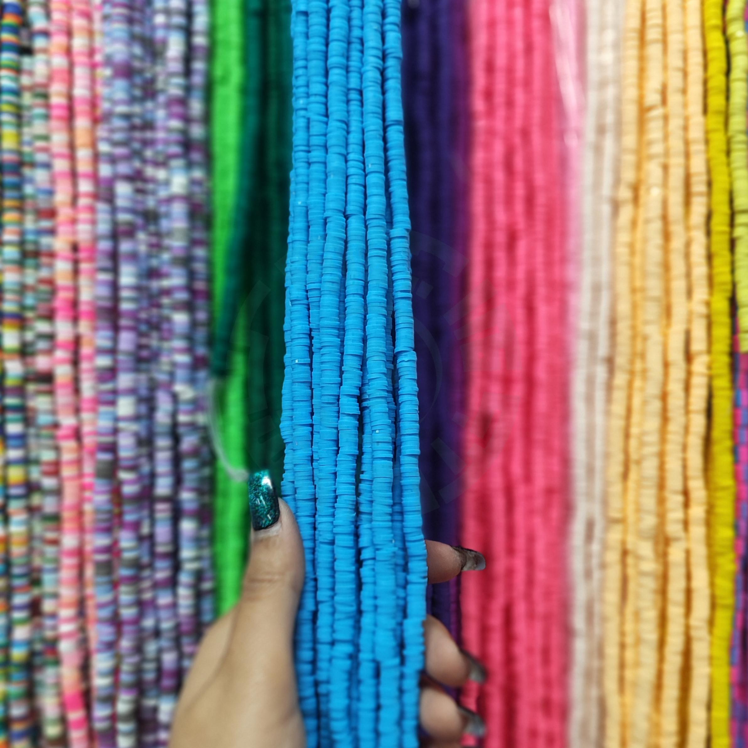 مهره فیمو رنگ آبی (ریسه ای)