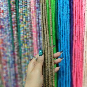 مهره فیمو رنگ قهوه ای(ریسه ای)
