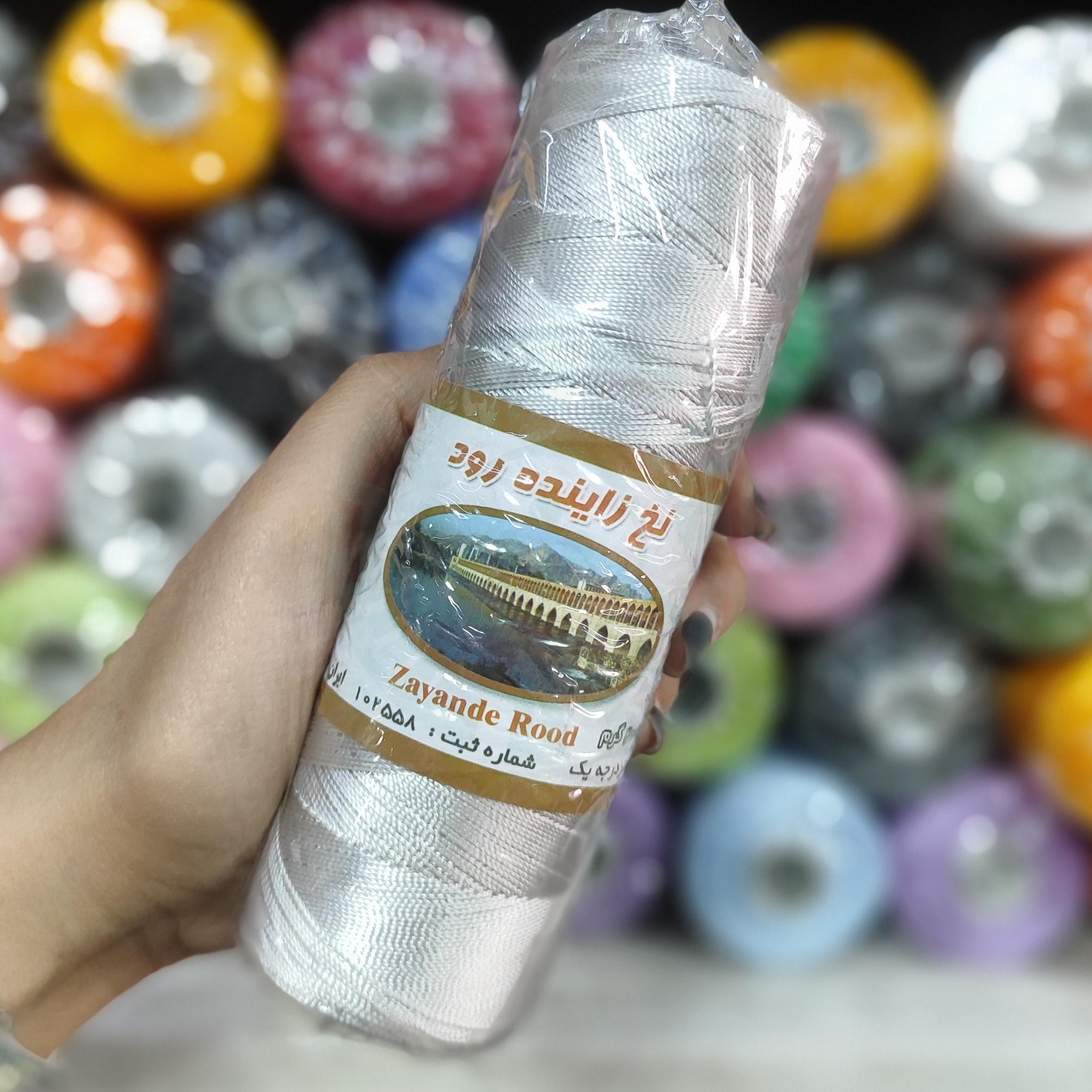نخ ابریشم دوک 200گرمی رنگ طوسی کد 299