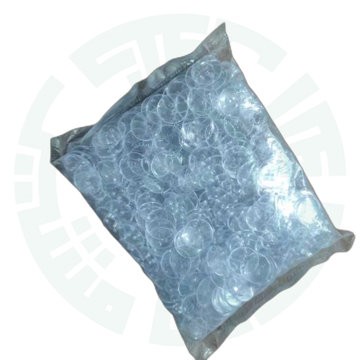 دکمه دوسوراخ شیشه ای سایز 28 (بسته500عددی)