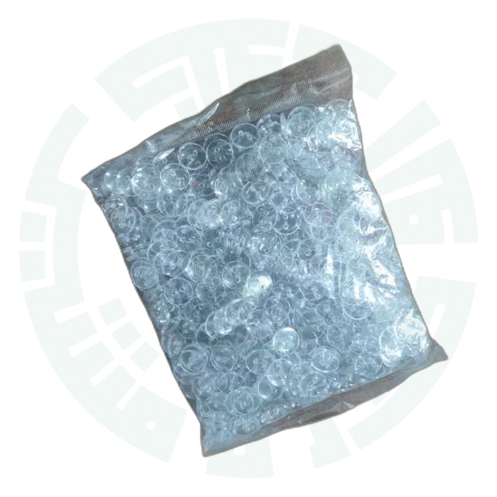 دکمه دوسوراخ شیشه ای سایز 24 (بسته576عددی)
