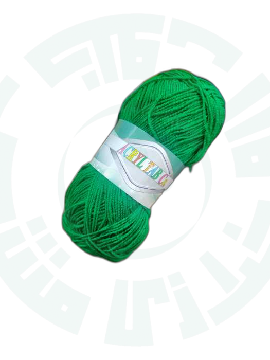 کاموا اکریل بافت رنگ سبز (100گرمی)