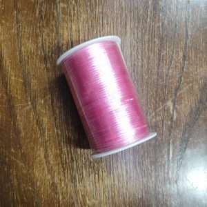 نخ قیطان ماکارون رنگ صورتی (100یارد)