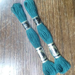 نخ گلدوزی (کوبلن دوزی) رنگ سبز کله غازی