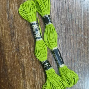 نخ گلدوزی (کوبلن دوزی) رنگ سبز کاهویی