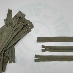 زیپ 20سانت معمولی دنده 4 رنگ سبز کد D109 (بسته100عددی)