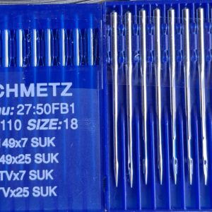 سوزن چرخ صنعتی TV*7 سه قلاب SCHMETZ شماره 18 (بسته10عددی)