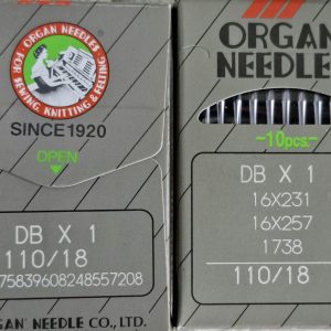 سوزن چرخ صنعتی راسته دوز  DB ارگان شماره 18 (بسته10عددی)