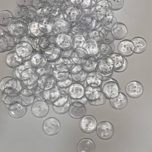 دکمه دوسوراخ شیشه ای سایز 32 (بسته حدود500عددی)